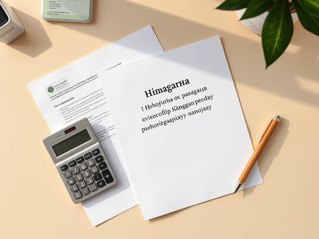 A detailed overhead shot of official Hungarian tax documents